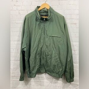 Croft and Barrow Full Zip Jacket Ever Green Mens Size XL Front Pockets Casual